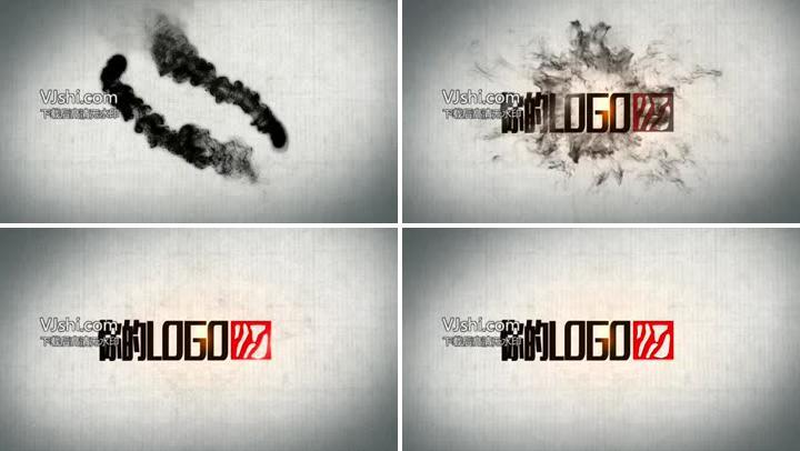 中国风水墨logo