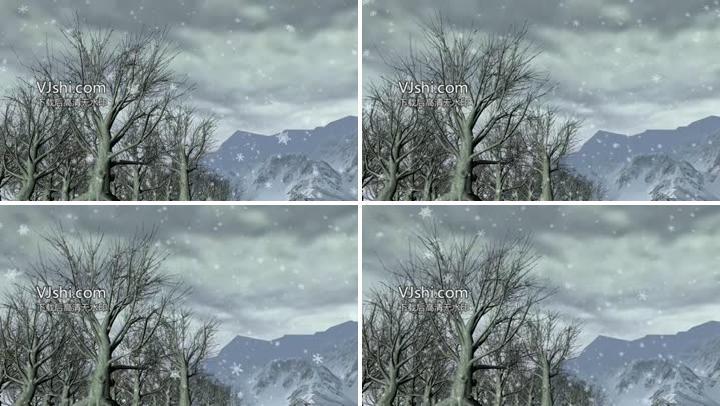 下雪背景素材