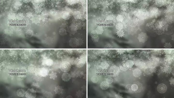 唯美雪花背景