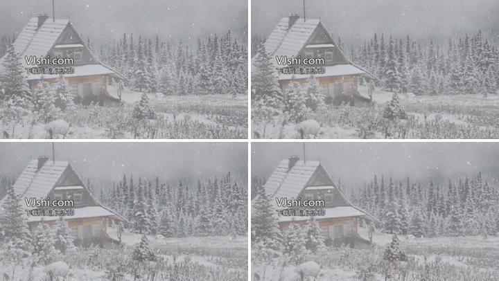 下雪背景素材