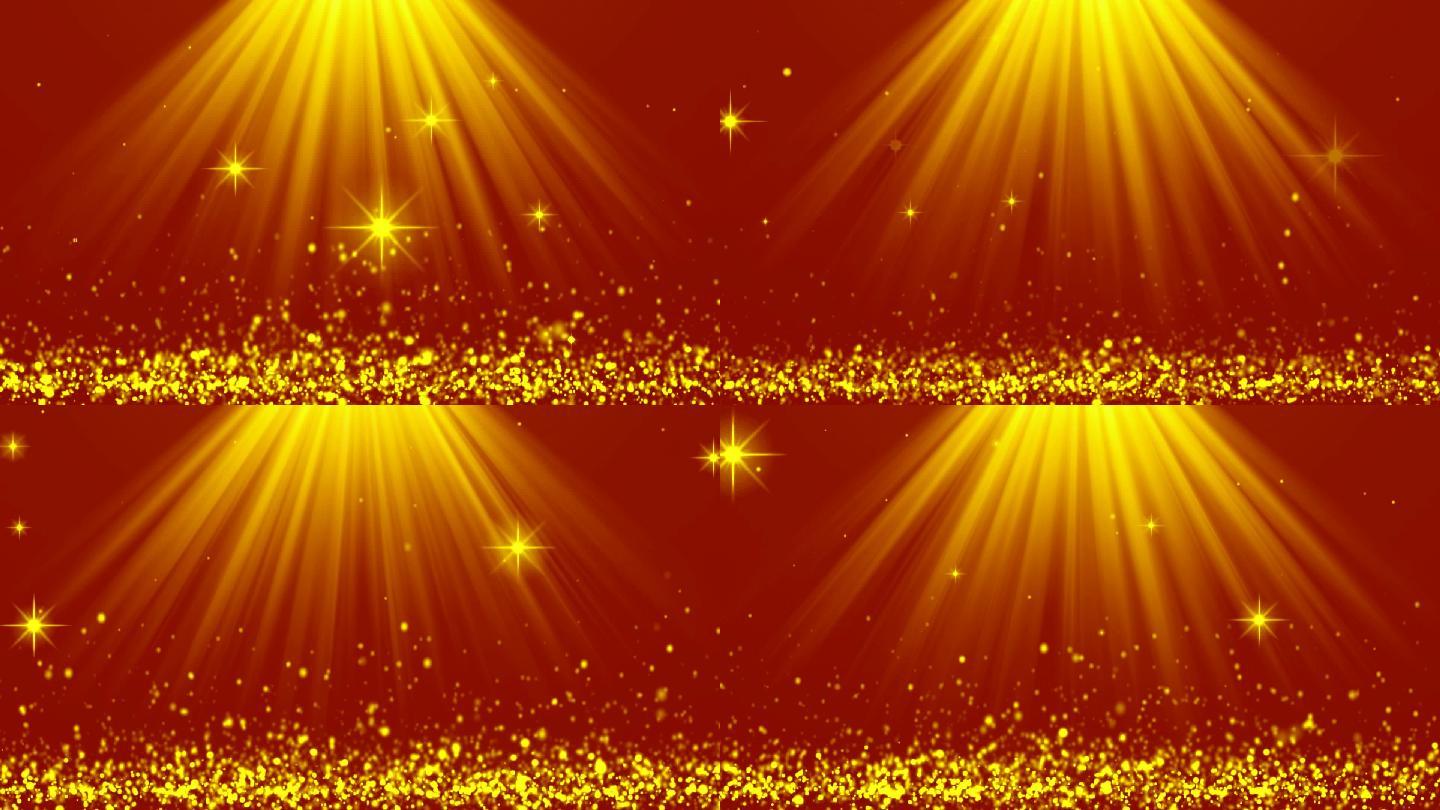 金色粒子光线