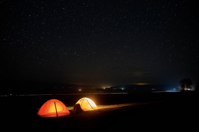 星空延时 帐篷露营 新疆大海道 哈密延时