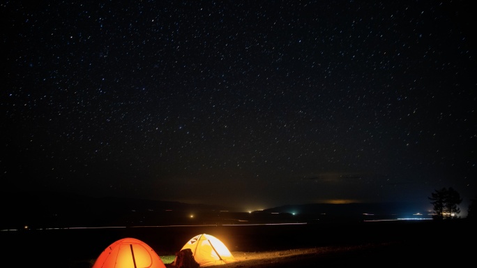 星空延时 帐篷露营 新疆大海道 哈密延时