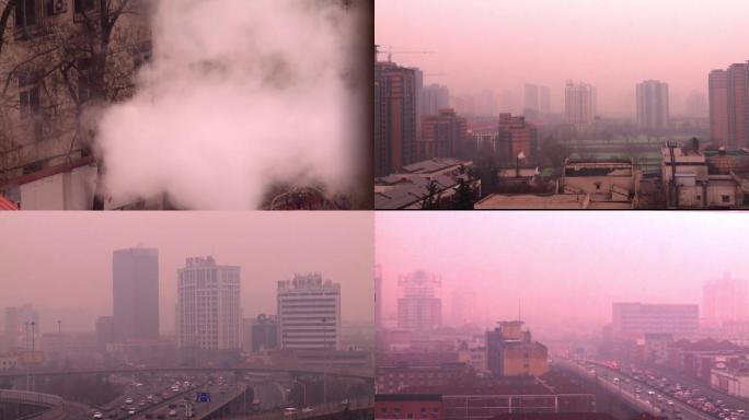北京四环路雾霾