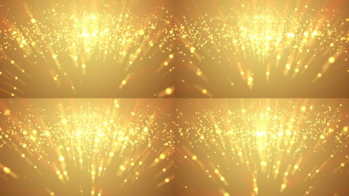 金色粒子动态视频背景素材下载