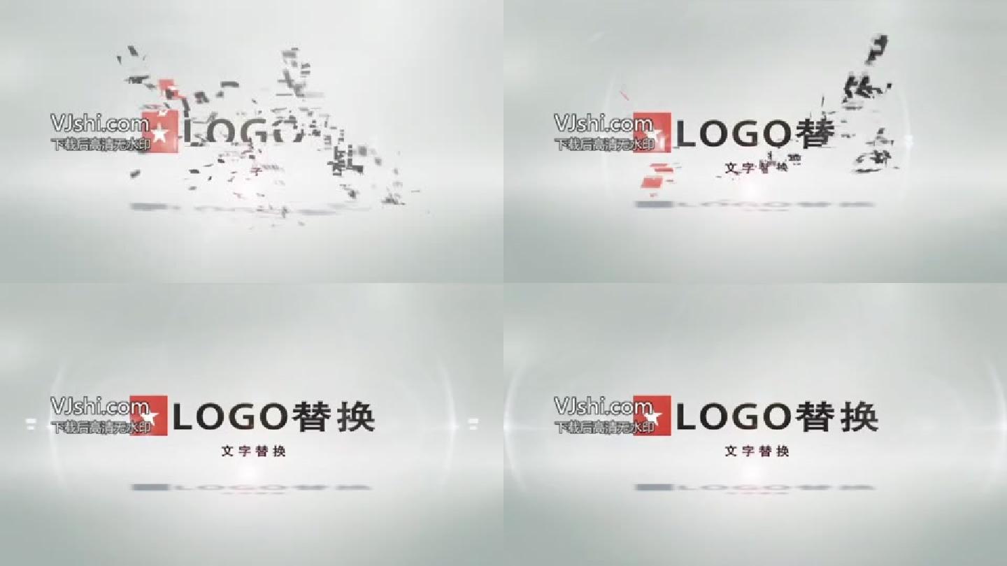 简洁logo简洁片头明亮logo