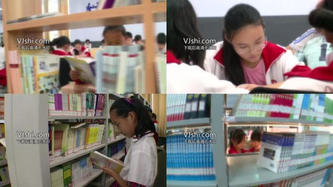 中小学生阅览室图书馆读书