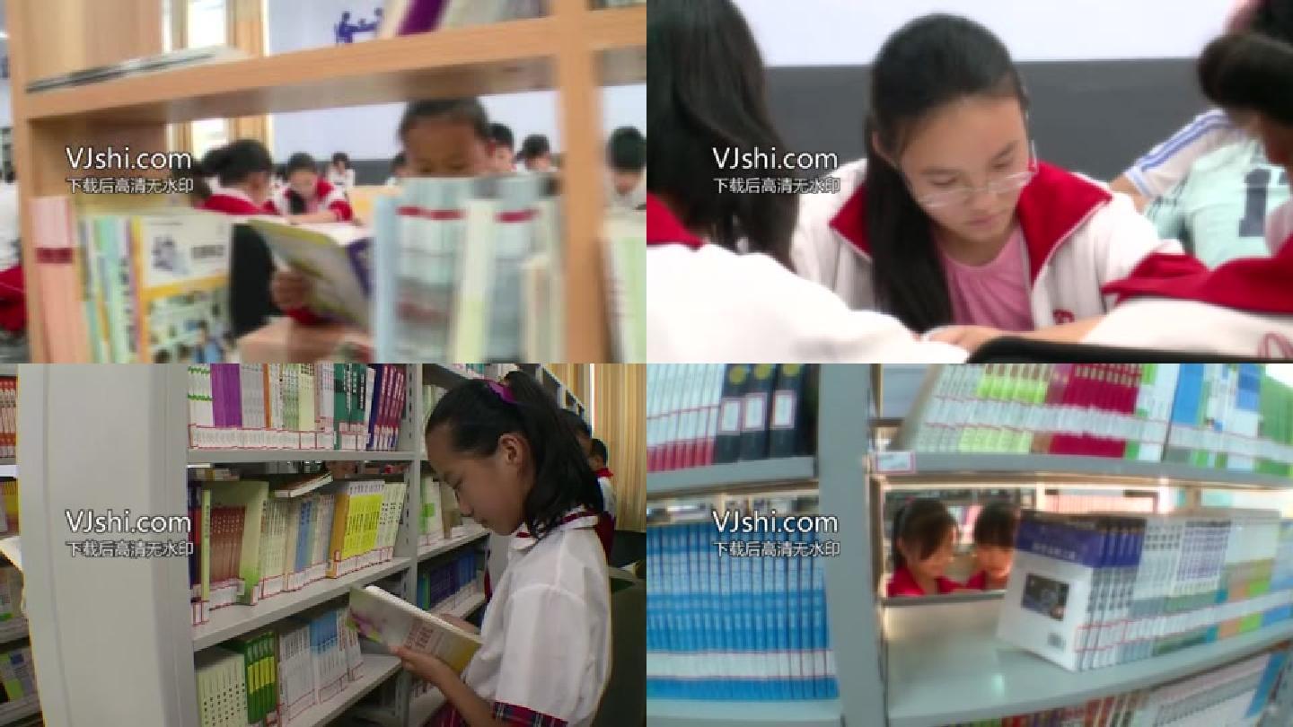 中小学生阅览室图书馆读书