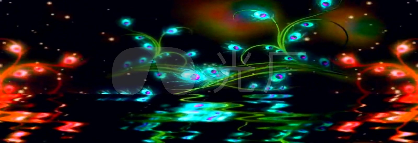 傣族舞蹈led素材_1600x550_高清视频素材下载(编号:893640)_舞台背景