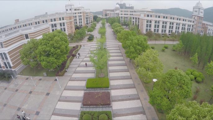 温州医科大学校园风景航拍