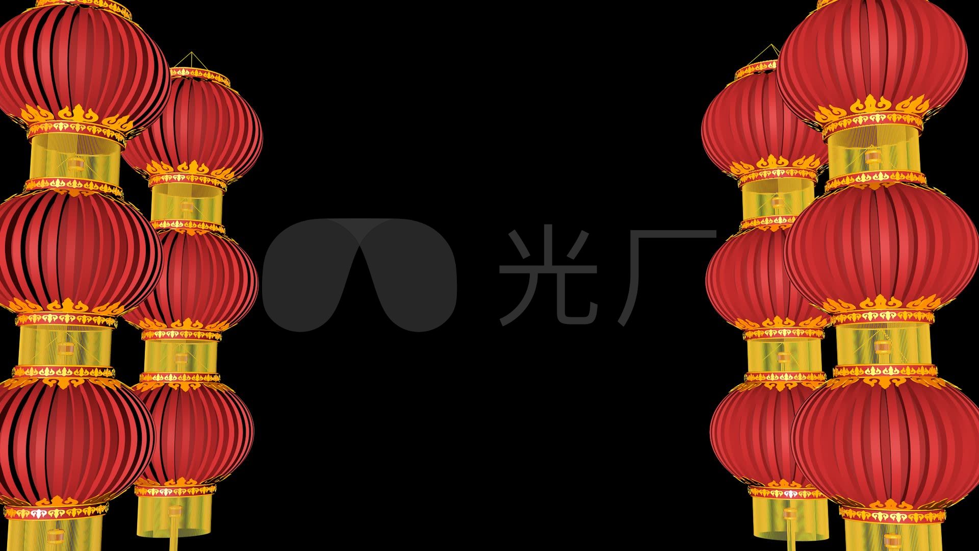 双排灯笼带通道视频_1920x1080_高清视频素材下载(编号:915911)_影视