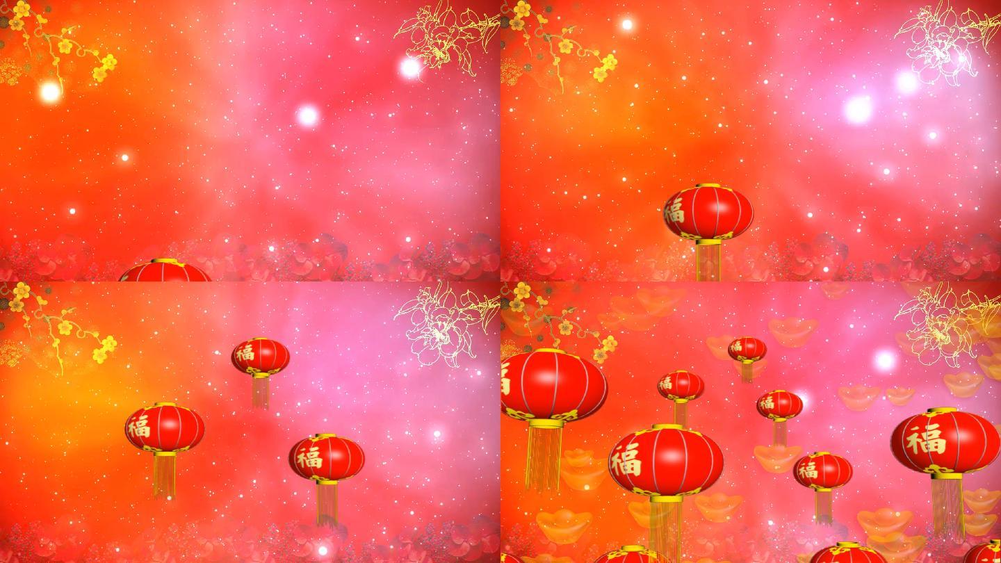 新年春节灯笼背景素材