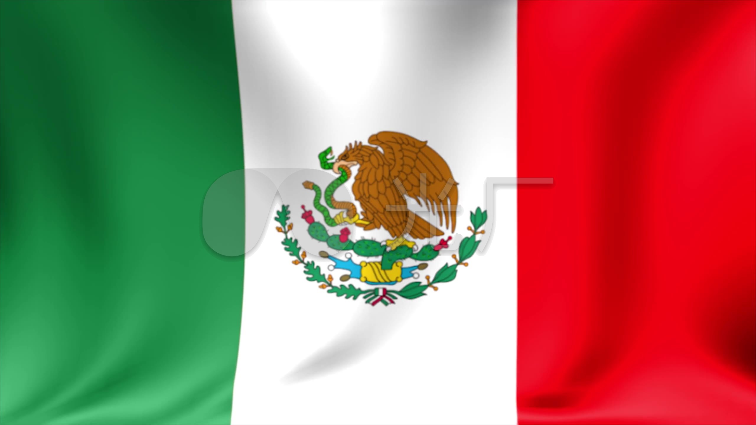 墨西哥国旗三维动画循环素材7771_2560X1440_高清视频素材下载(编号:932374)_舞台背景
