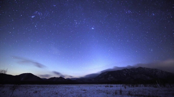 银河斗转星移星空夜空延时摄影