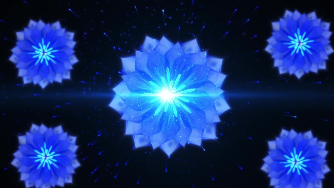 【最新原创】唯美水晶粒子花LED视频素材