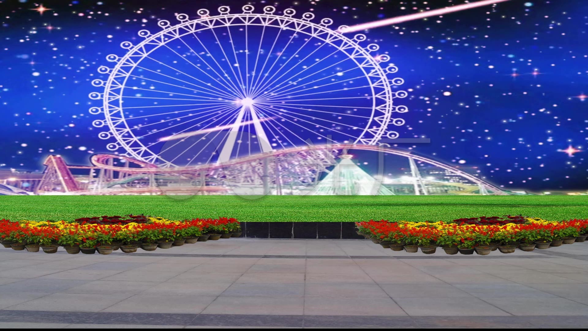 广场舞抠像背景素材-梦江南_1920x1080_高清视频素材下载(编号