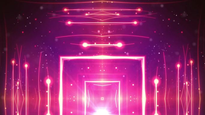 紫色方块粒子花纹LED舞台背景
