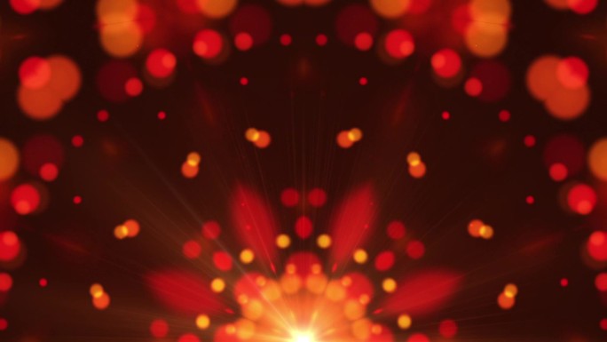 红色粒子花纹LED舞台背景