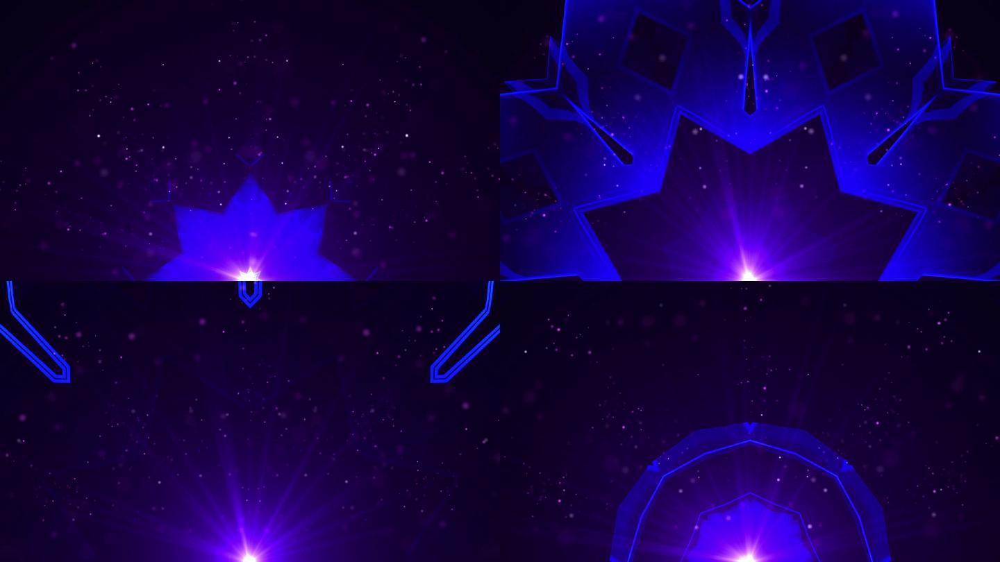 紫色粒子花纹LED舞台背景