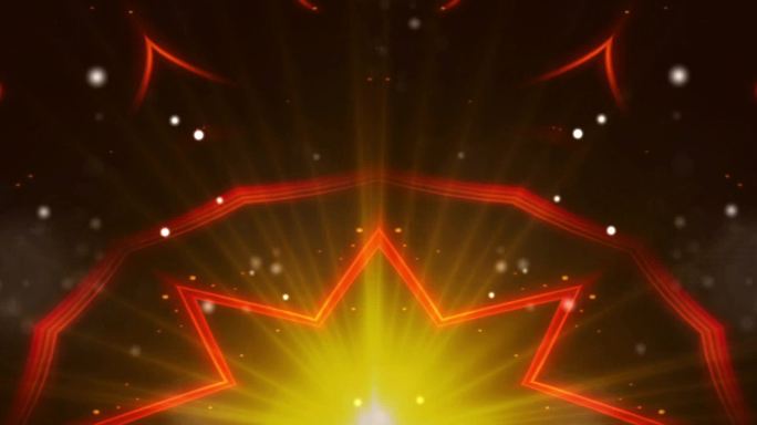 超宽金色粒子花纹LED舞台背景