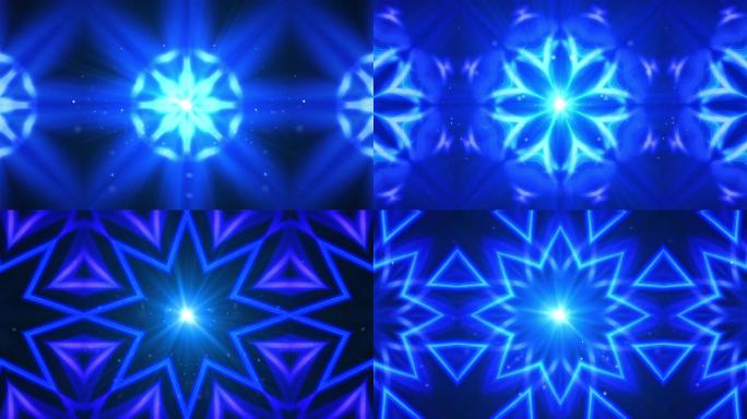 蓝色粒子花纹LED舞台背景