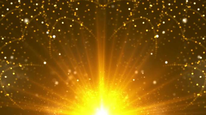 超宽金色粒子树叶花纹LED舞台背景