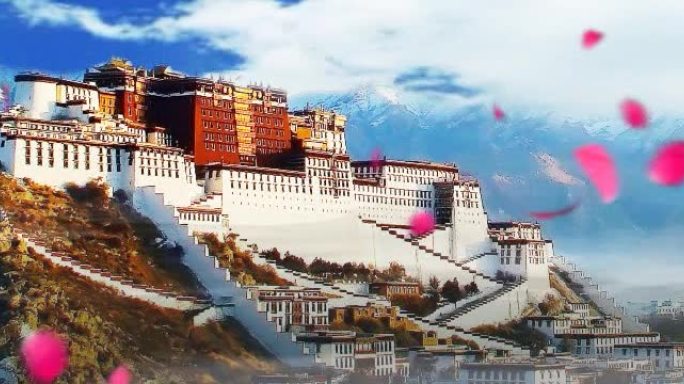 《向往西藏》舞台背景视频