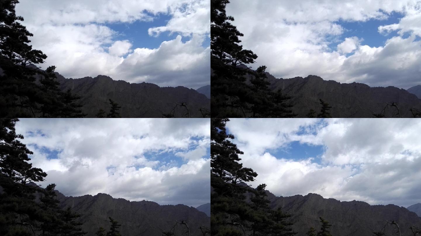 贺兰山苏峪口国家森林公园云动延时拍摄