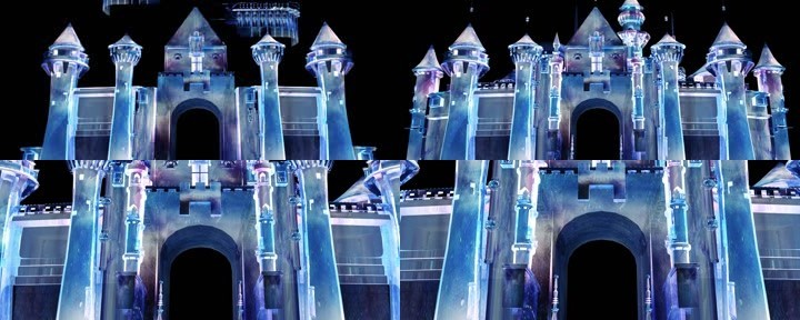 3D全息冰雪城堡