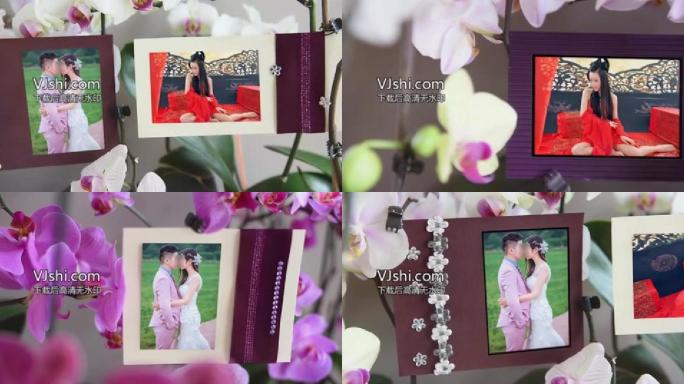 3D效果个人写真相册展示婚礼相片MV