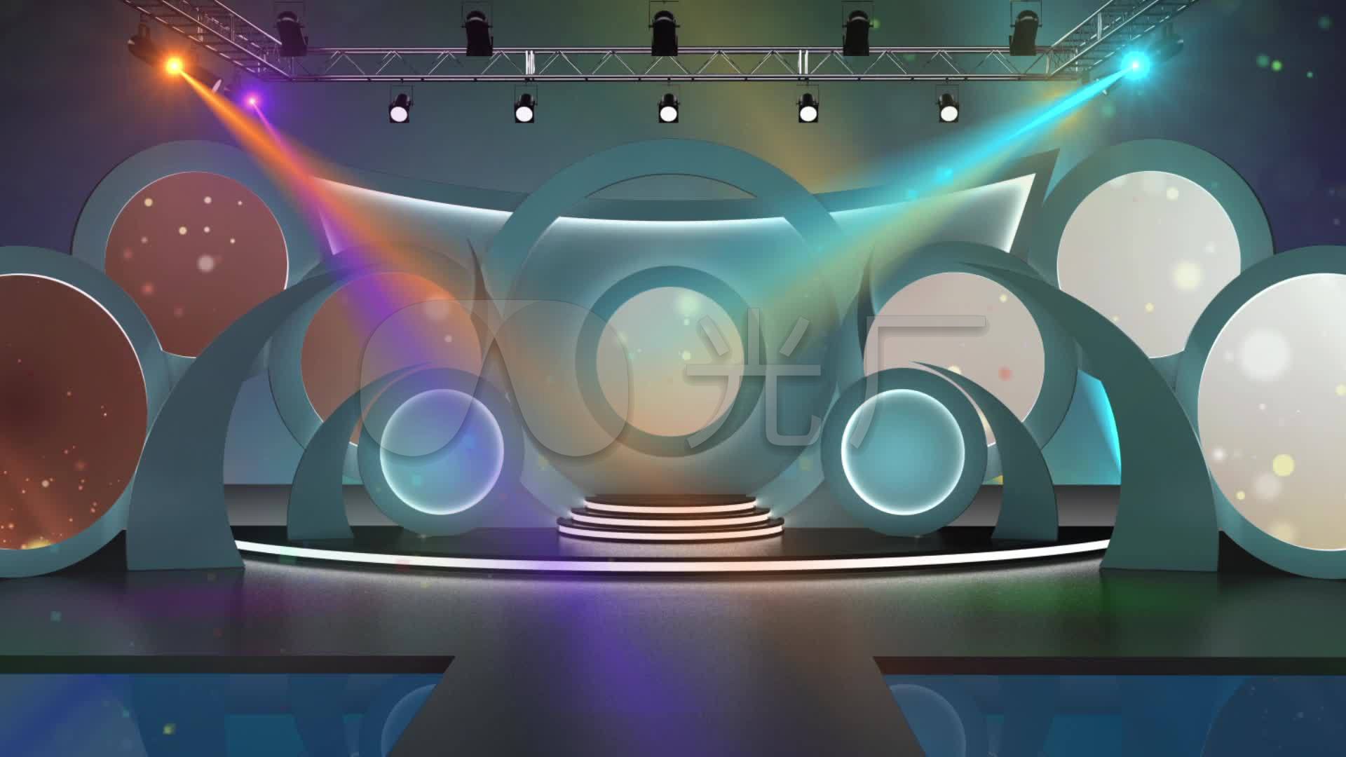 视频素材 舞台背景 场景背景 娱乐节目虚拟演播厅(推荐) 来自视频原始