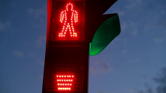 各种红绿灯信号灯的变换交通信号
