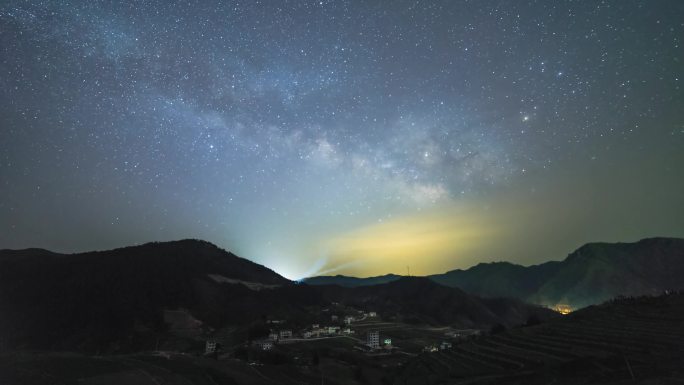 夏季星空银河延时4K