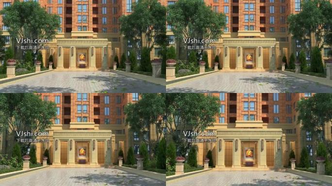 入户单元门景观