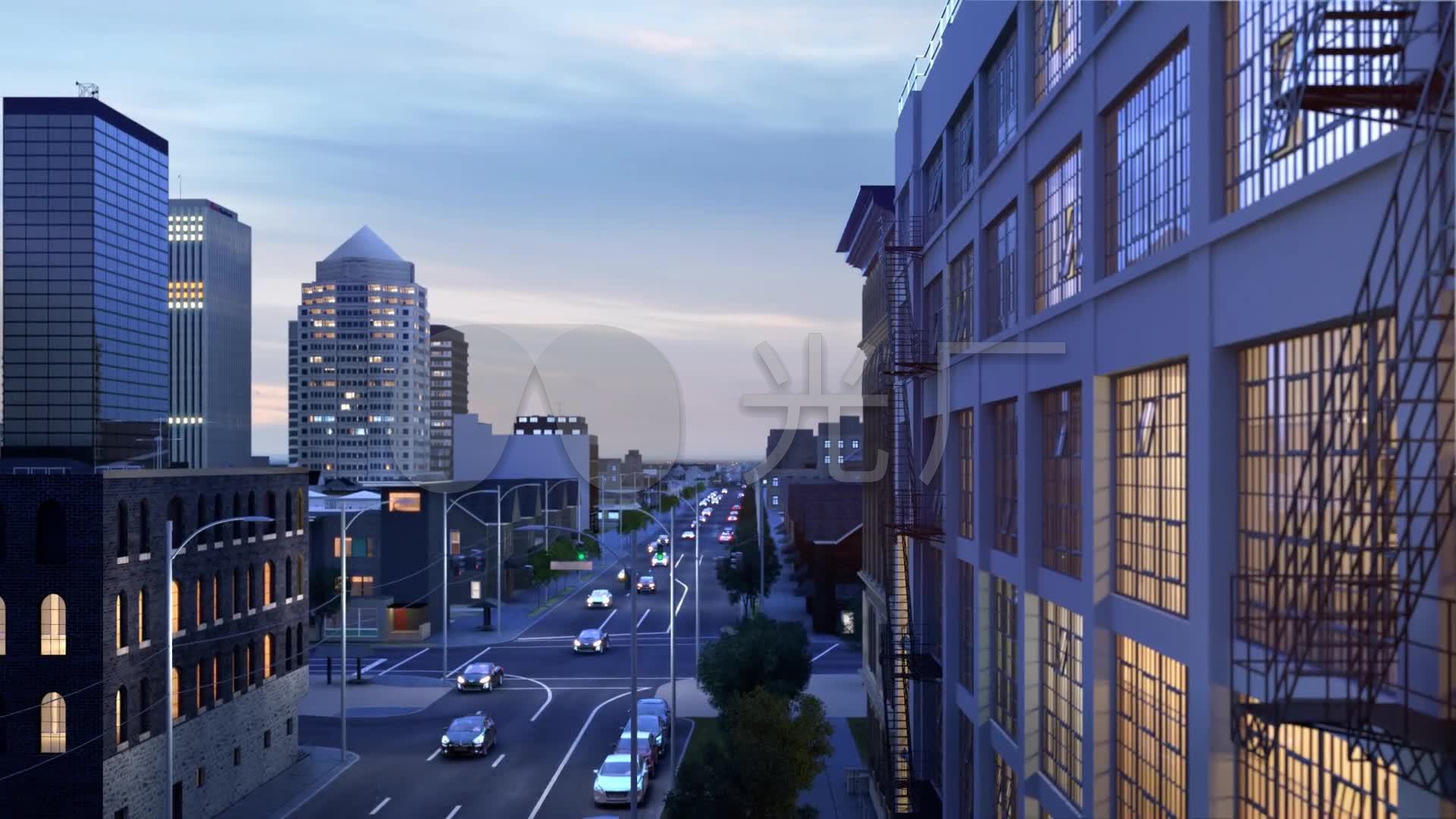 精美炫酷房地产建筑漫游视频动画素材