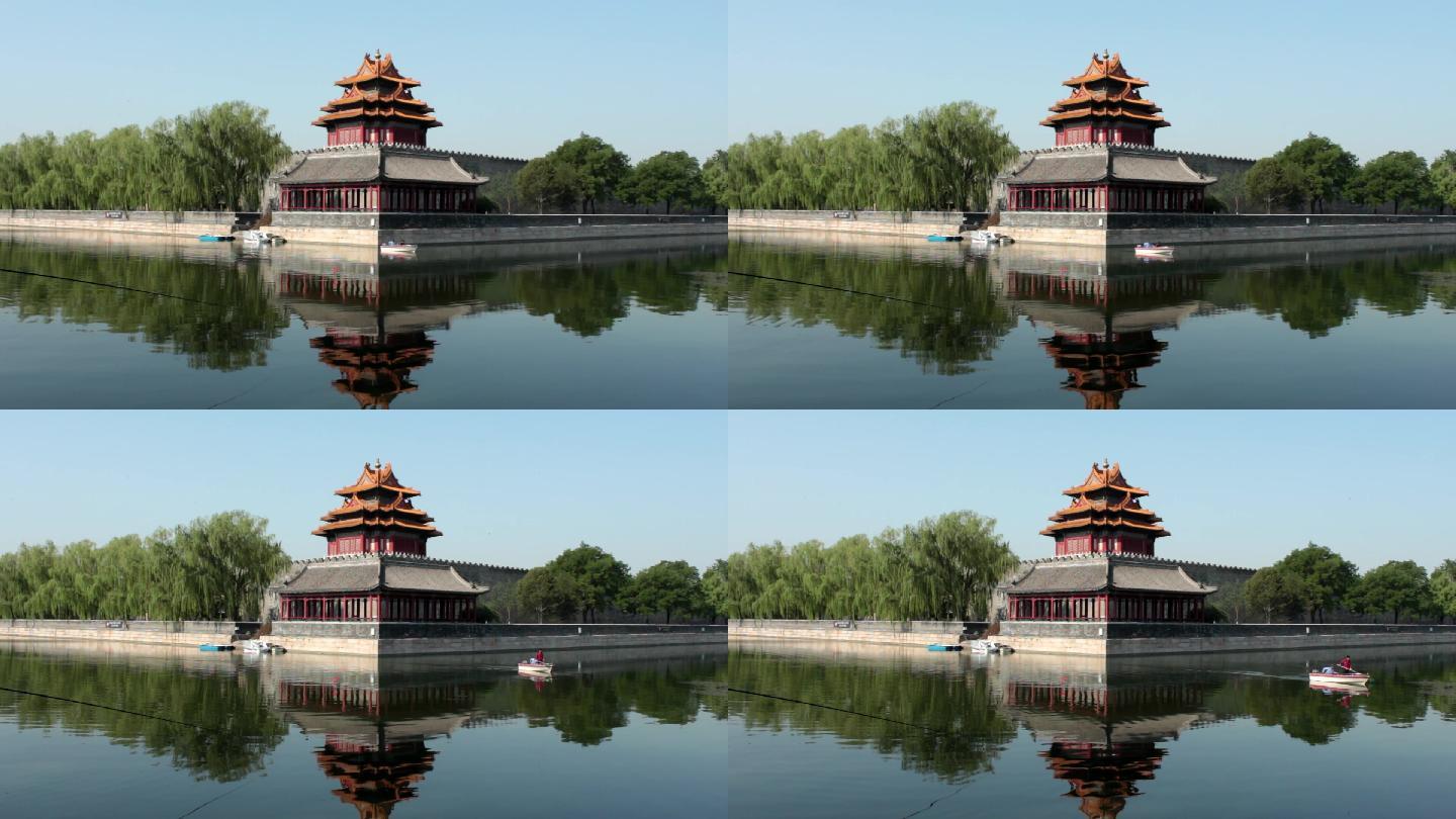 北京故宫紫禁城角楼筒子河