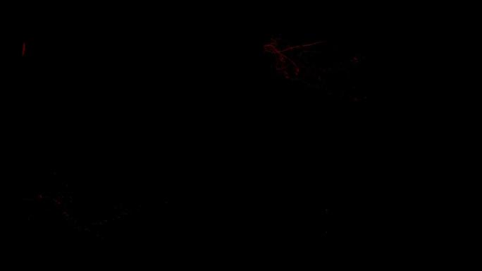 中弹喷血爆血带通道特效素材