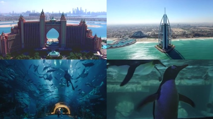 迪拜城市宣传片视频素材高清实拍