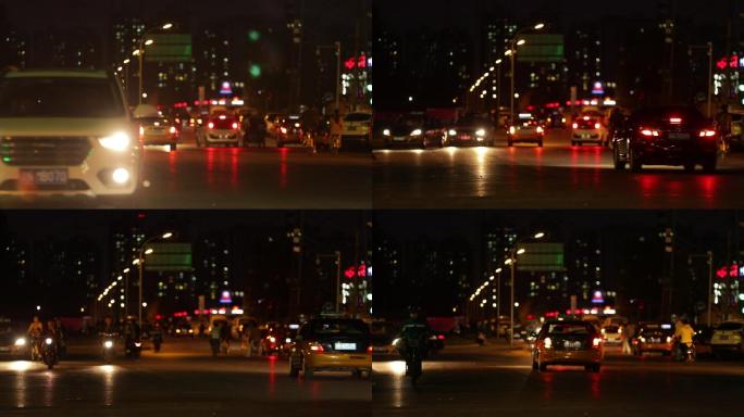 北京城市夜景马路