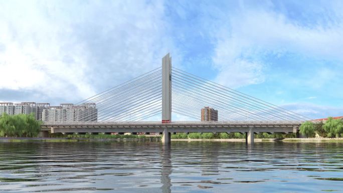信阳浉河景观标志性建筑明桥官桥