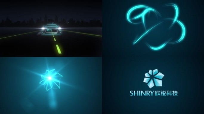 汽车光线汇聚logo