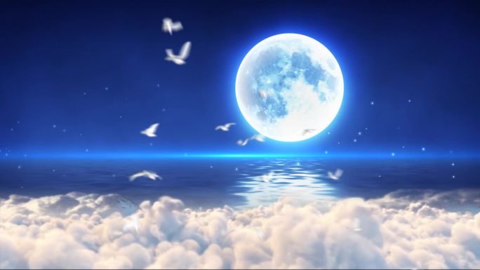 月亮云海