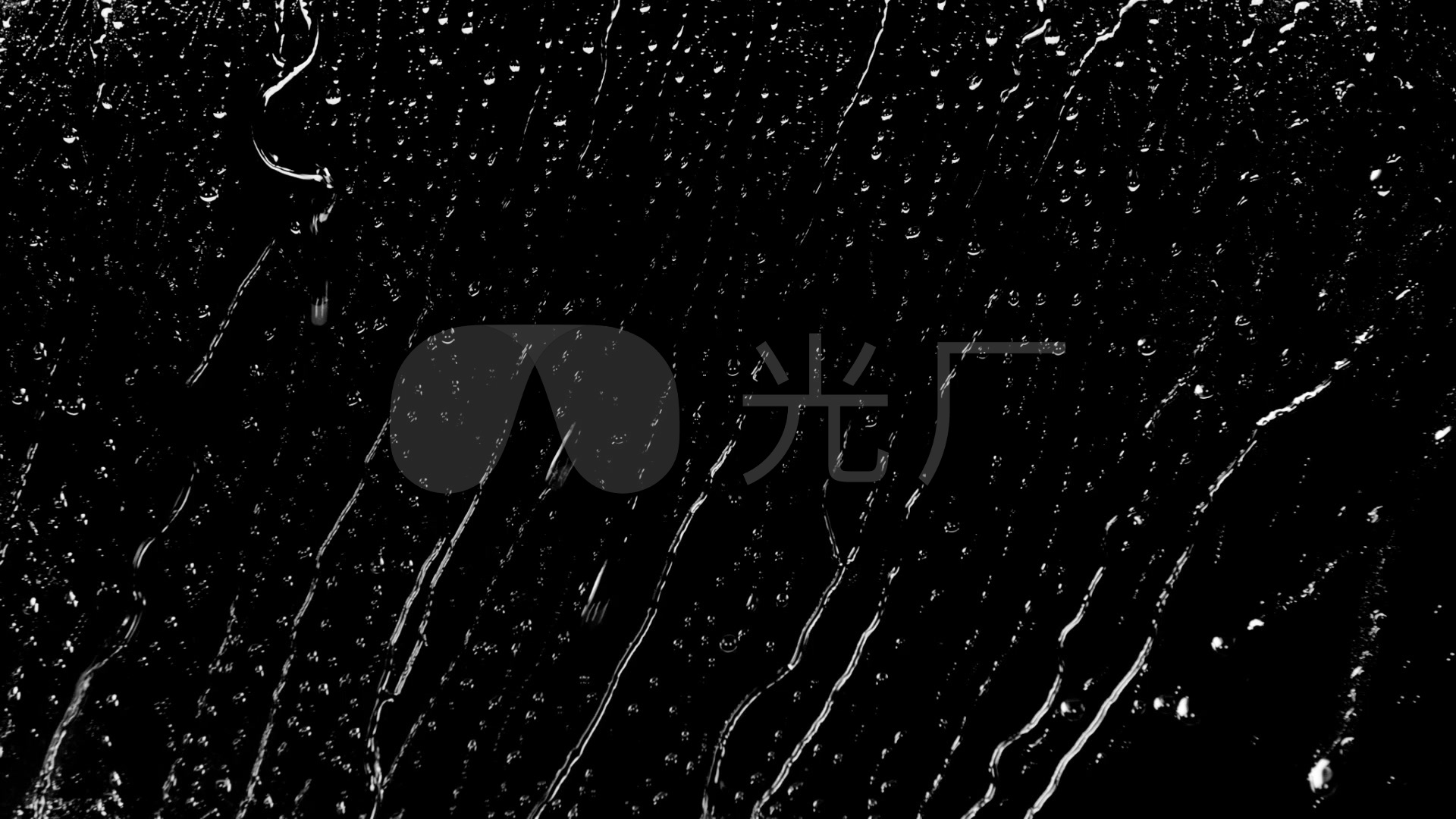 水珠滑过玻璃动感唯美雨_1920x1080_高清视频素材下载(编号:1337937)