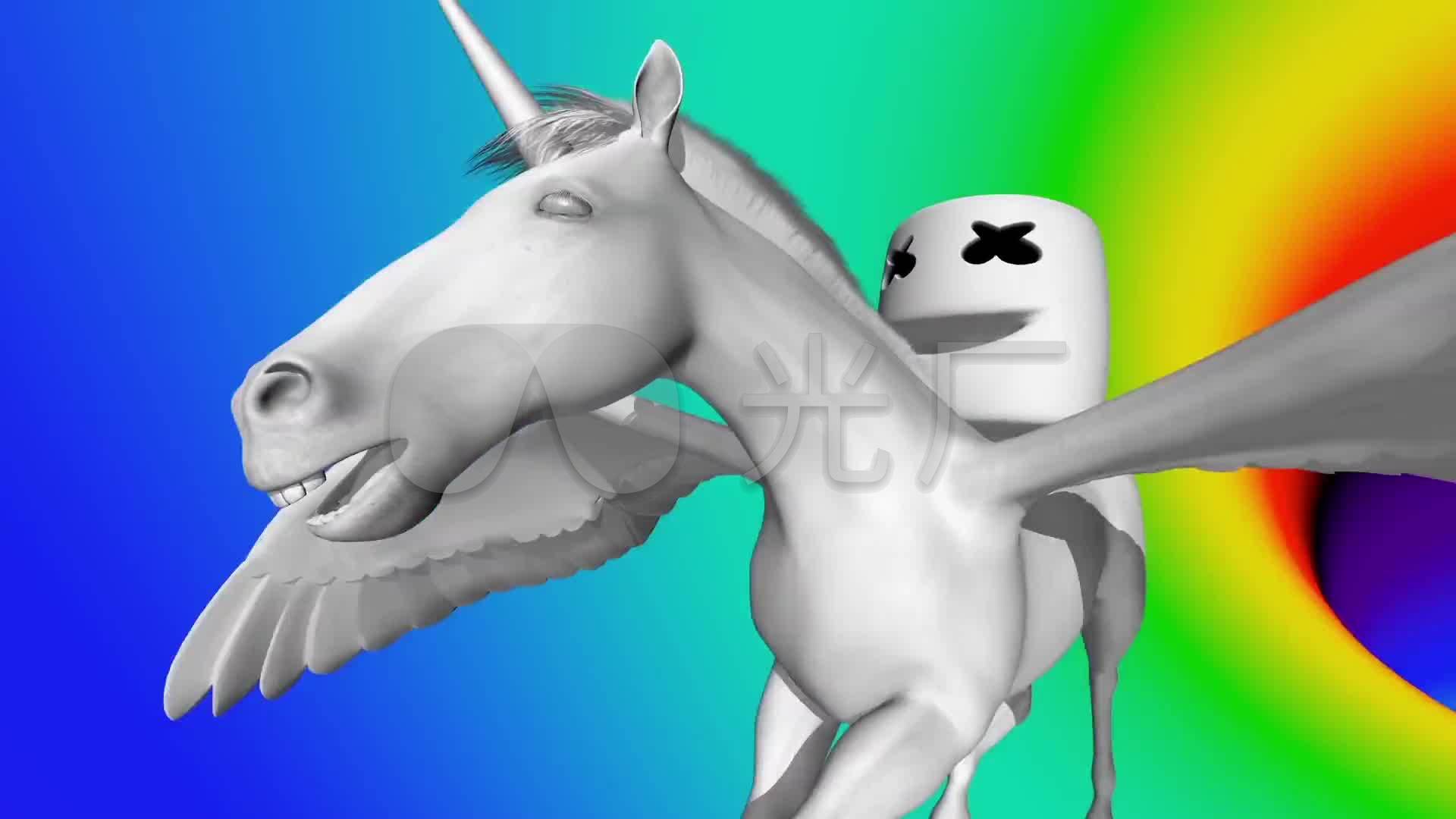 marshmello酷炫动感舞台背景