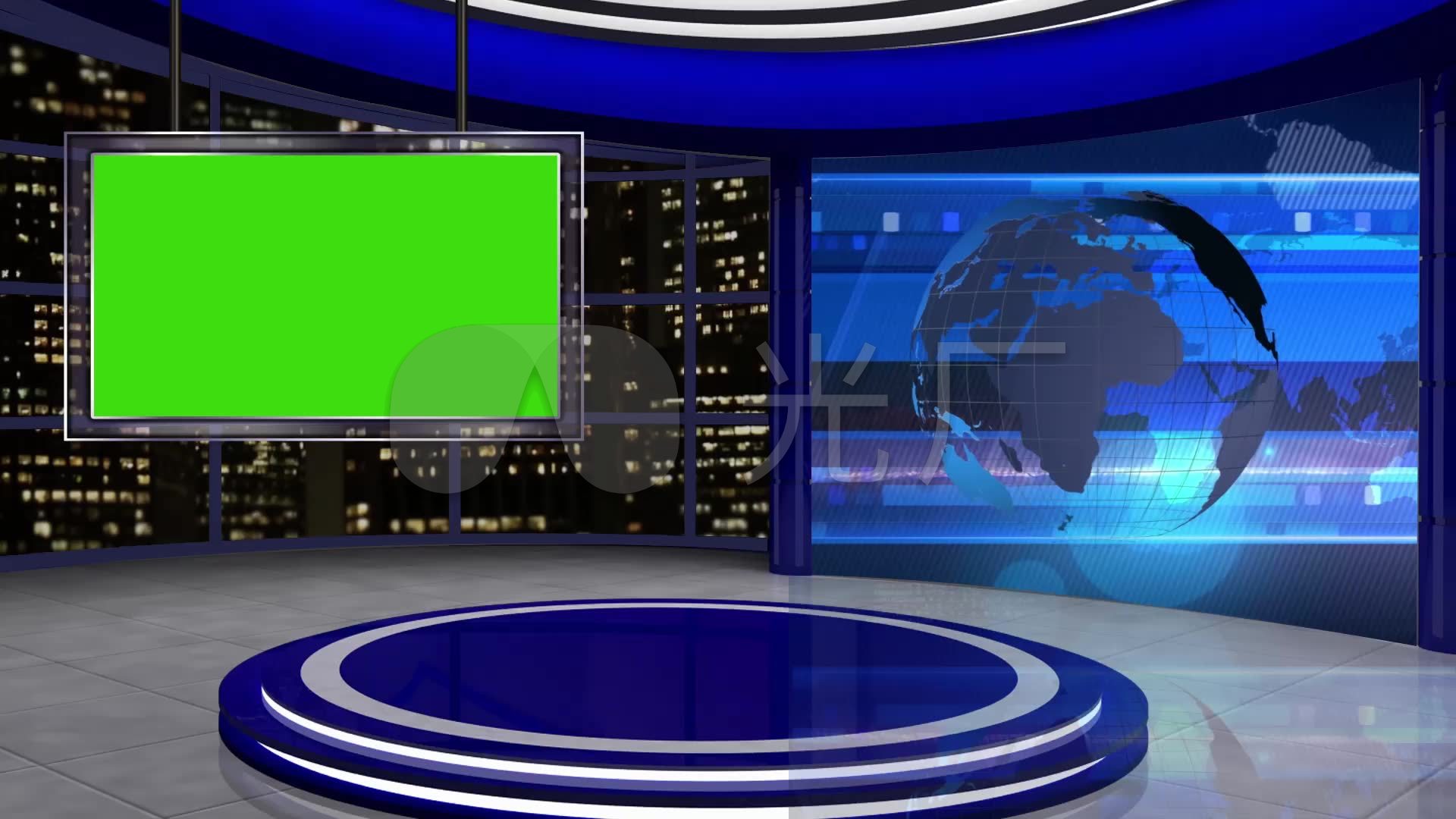 主持人背景虚拟演播厅(抠像推荐)_1920x1080_高清视频素材下载(编号