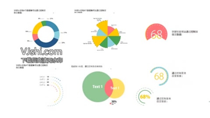 企业商务信息图表展示