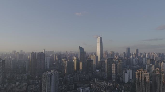 重庆江北航拍城市高楼观音桥2