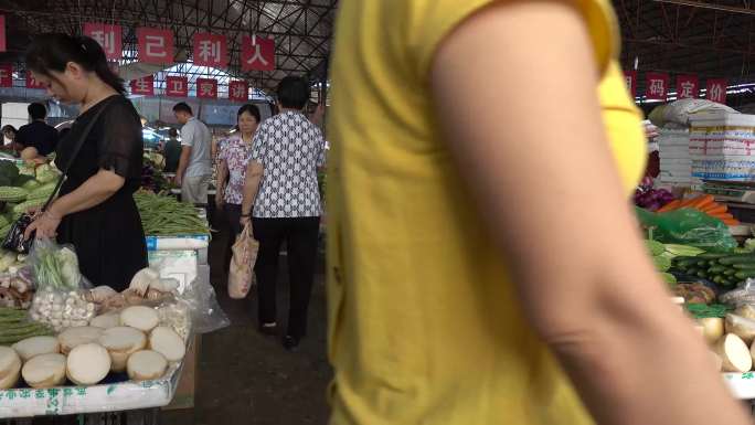 农贸市场菜市场菜摊肉摊