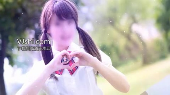 会声会影浪漫粒子光晕遮罩转场写真相册展示