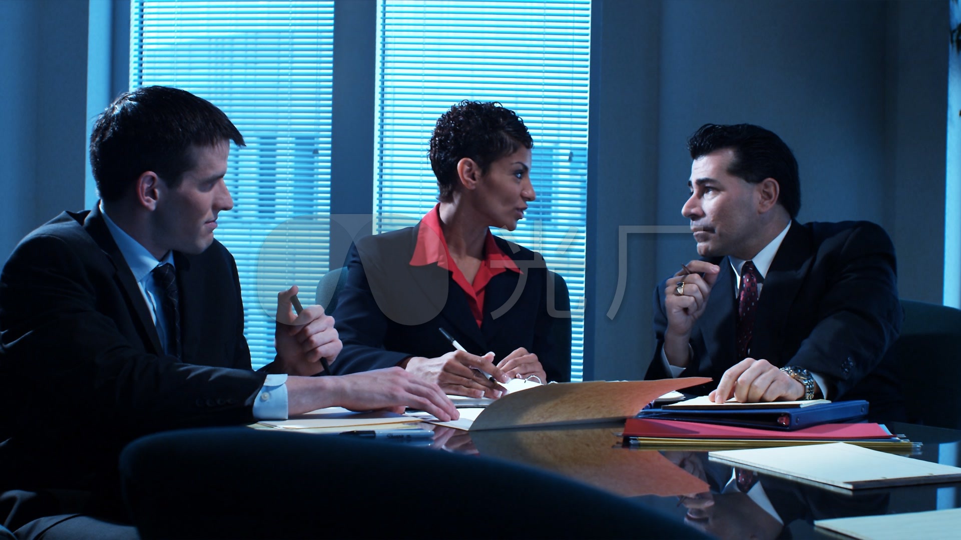 商务人士开会谈话2_1920x1080_高清视频素材下载(编号:1473174)_实拍